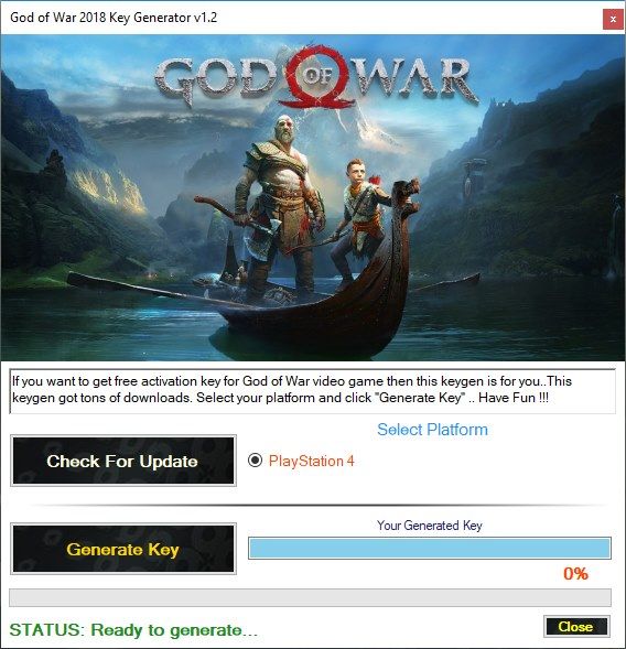 God Of War 4 Key Generator Download